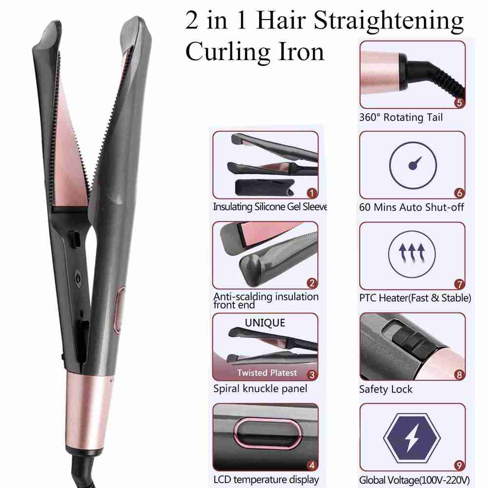 Plancha de Pelo Profesional Ondulador de Cerámica Tormalina Almalux®