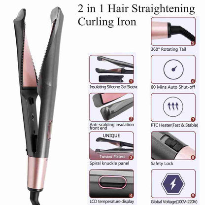 Plancha de Pelo Profesional Ondulador de Cerámica Tormalina Almalux®