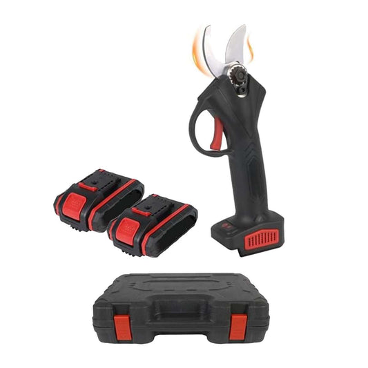 Tijera de Podar Eléctrica Almalux® 48V con 2 Baterías, Podadora Inalámbrica Profesional para Ramas, Plantas, Árboles y Jardinería