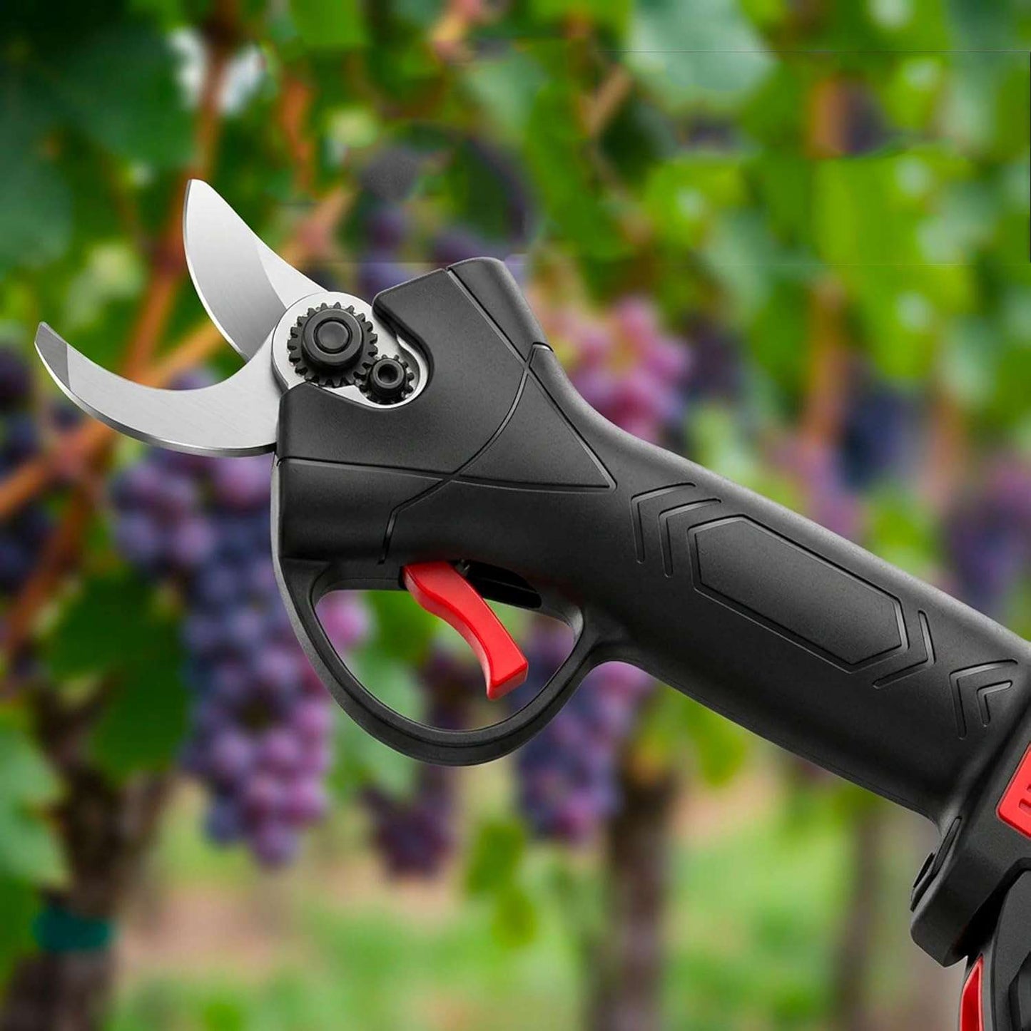 Tijera de Podar Eléctrica Almalux® 48V con 2 Baterías, Podadora Inalámbrica Profesional para Ramas, Plantas, Árboles y Jardinería