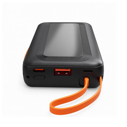 PowerBank, Batería Externa Almalux® 10000 mAh con cable retráctil y adaptador para iPhone – Carga rápida 22.5W