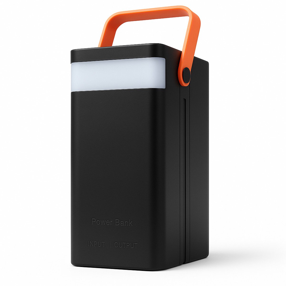 PowerBank Almalux® de 100.000 mAh – Carga Rápida 22.5W, 4 USB-A, 2 Cables Integrados (USB-C y Lightning), 3 Puertos Adicionales, Pantalla LED y Linterna
