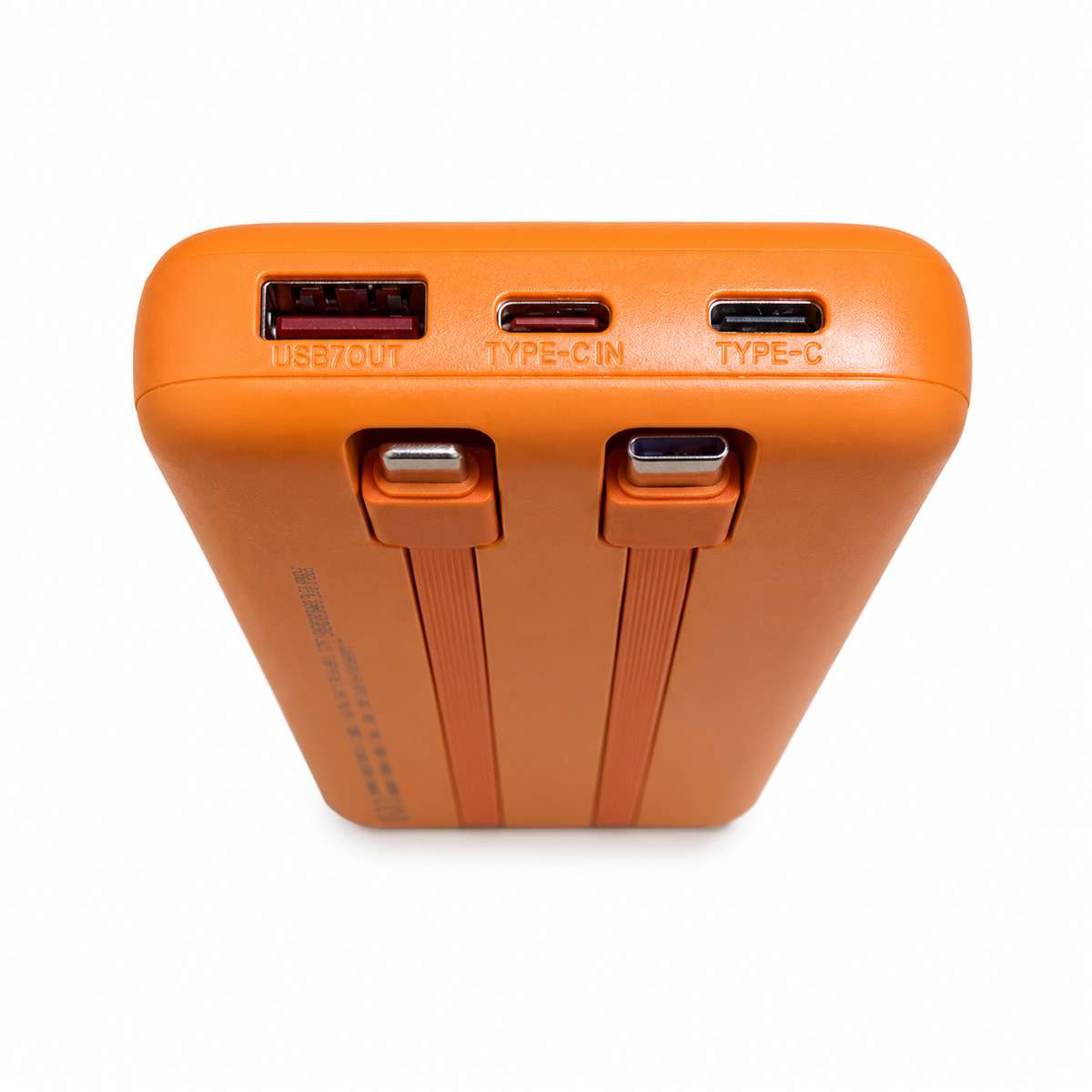 Power Bank Almalux® 10000 mAh con Cables Integrados USB-C y Lightning, Carga Rápida, USB y Entrada Tipo-C