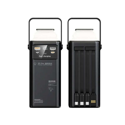 PowerBank 50.000mAh Almalux®, Banco de energía, Cargador Portátil, 22.5W con carga rápida y Luz Led incorporada