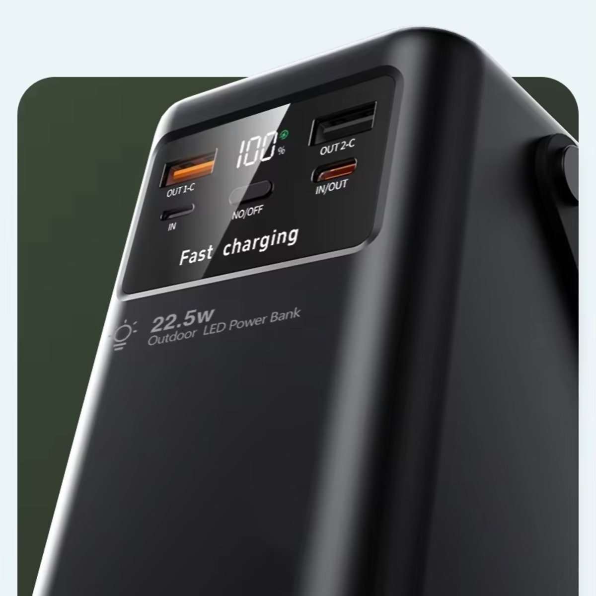 PowerBank 50.000mAh Almalux®, Banco de energía, Cargador Portátil, 22.5W con carga rápida y Luz Led incorporada