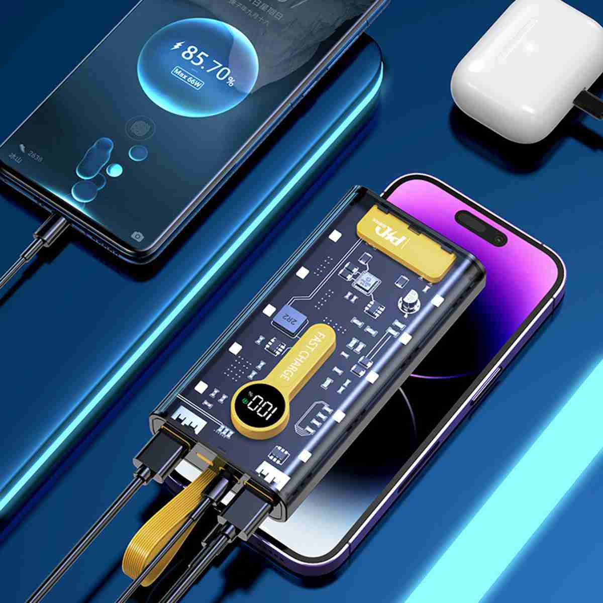 PowerBank 20.000mAh y 22.5W Almalux® -  Batería externa -  Banco de energía portátil de gran capacidad - carga rápida -  USB C y A
