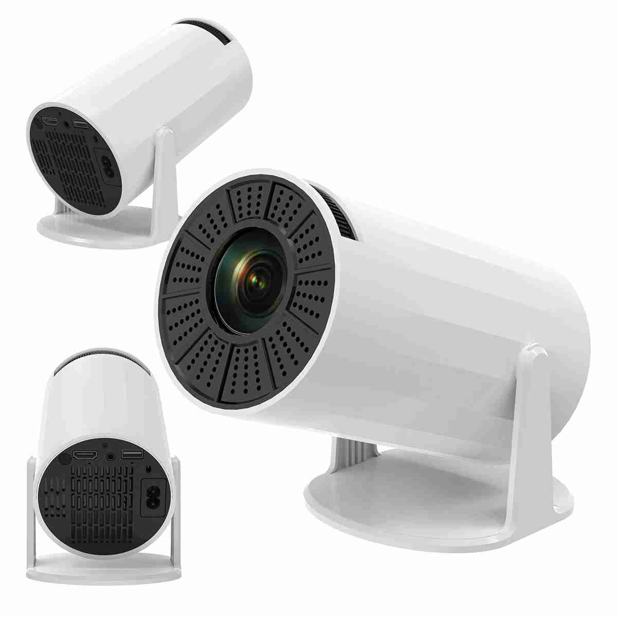 Almalux® Mini Proyector Portátil 4K con Android integrado -  WiFi 6 -  Bluetooth 5 -  pantalla de 130 pulgadas -  Cine en casa