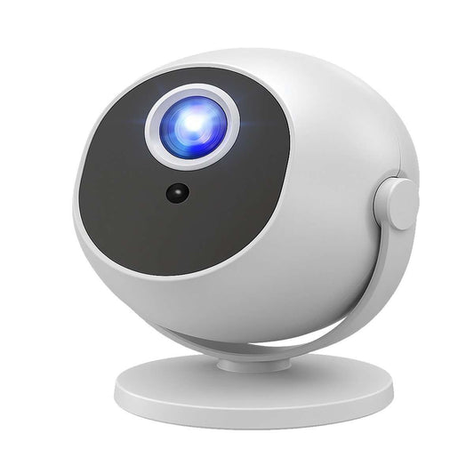 Proyector Portátil Almalux® 1080P – Soporte 4K, Android 11, WiFi 6, Bluetooth 5.2, Giro 360° y Autoajuste de Imagen