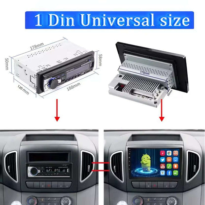 Reproductor Multimedia Almalux® Android 1 DIN Universal – Pantalla 9" QLED, GPS, CarPlay & Android Auto | 6GB DDR RAM + 64GB ROM