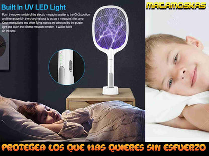 Matamoscas Eléctrico Raqueta Profesional Mata mosquitos