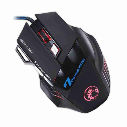 Ratón Almalux® X7 Gaming para juegos con cable -  7 botones -  ergonómico -  óptico