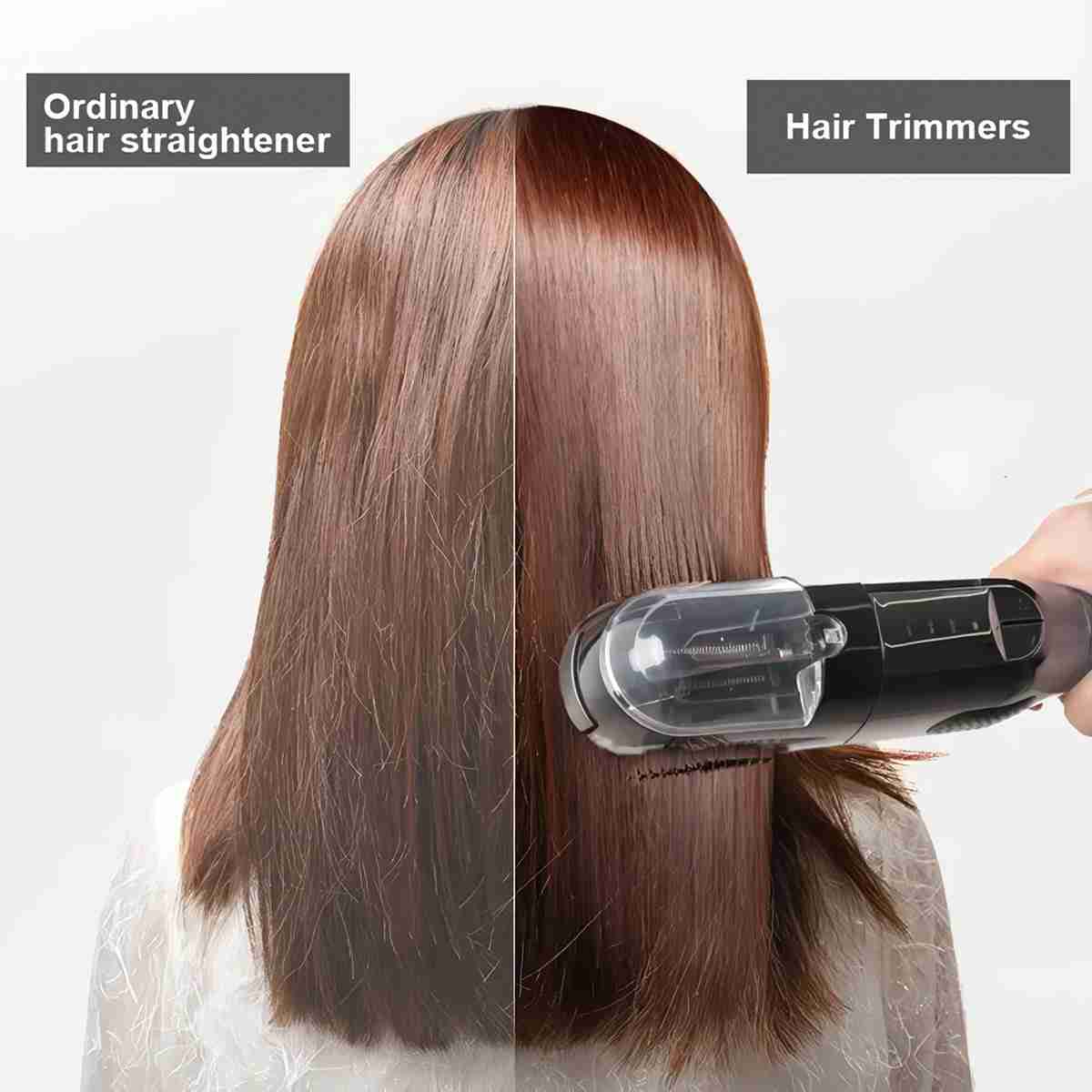 Recortadora eléctrica Almalux® para puntas abiertas -  La Solución para un Cabello Saludable