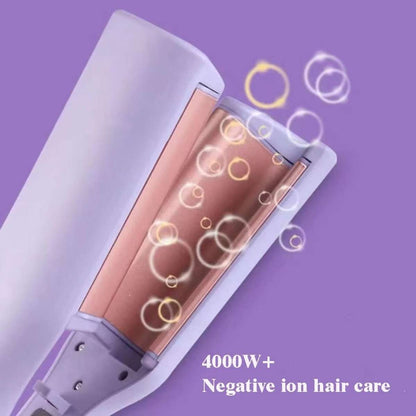 Rizador Ondulador de Pelo Almalux® Ondas Francesas 32 mm con Cerámica, Iones Negativos, 4 Temperaturas y Calentamiento Rápido