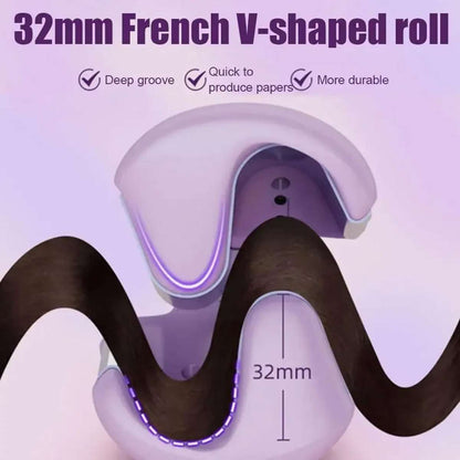 Rizador Ondulador de Pelo Almalux® Ondas Francesas 32 mm con Cerámica, Iones Negativos, 4 Temperaturas y Calentamiento Rápido