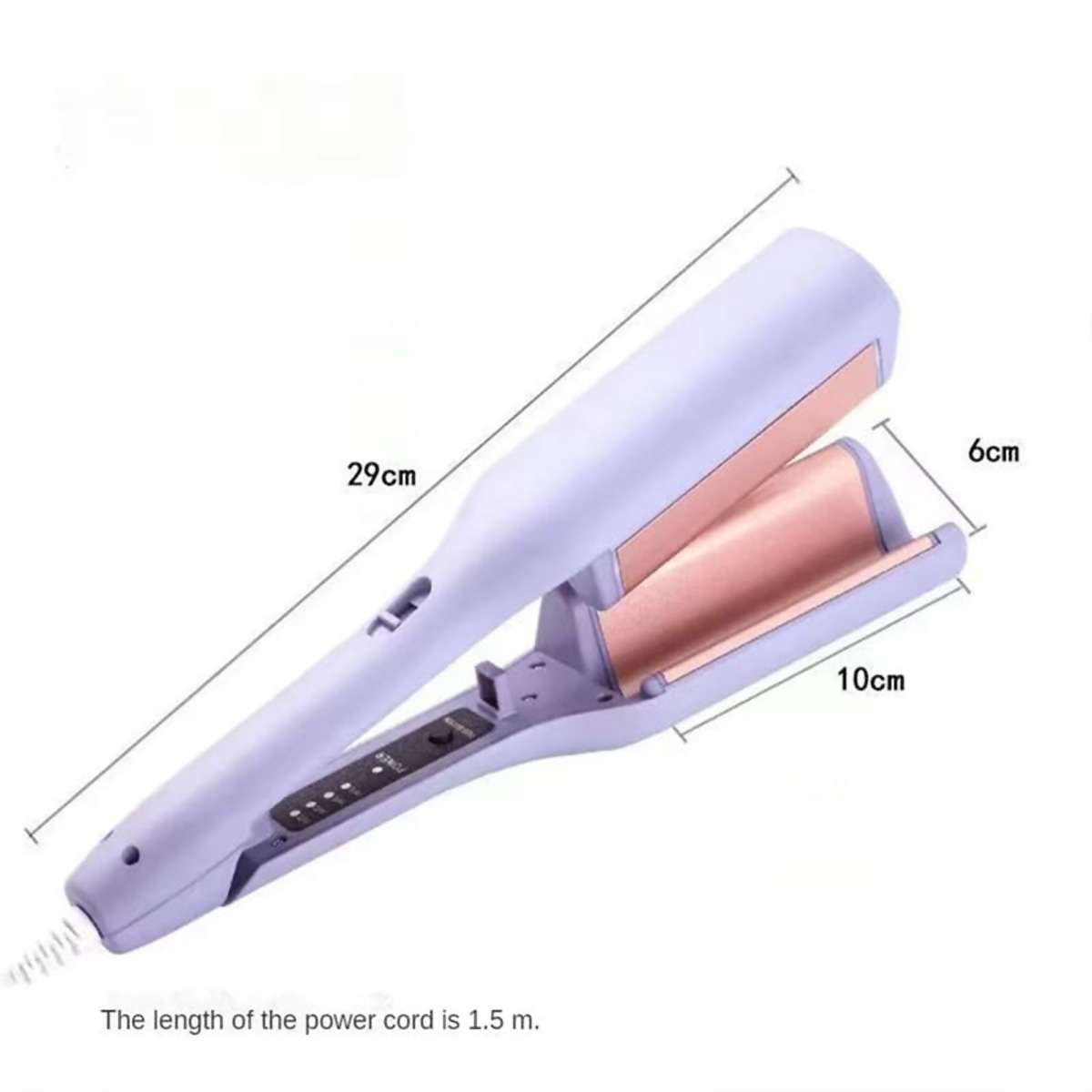 Rizador Ondulador de Pelo Almalux® Ondas Francesas 32 mm con Cerámica, Iones Negativos, 4 Temperaturas y Calentamiento Rápido