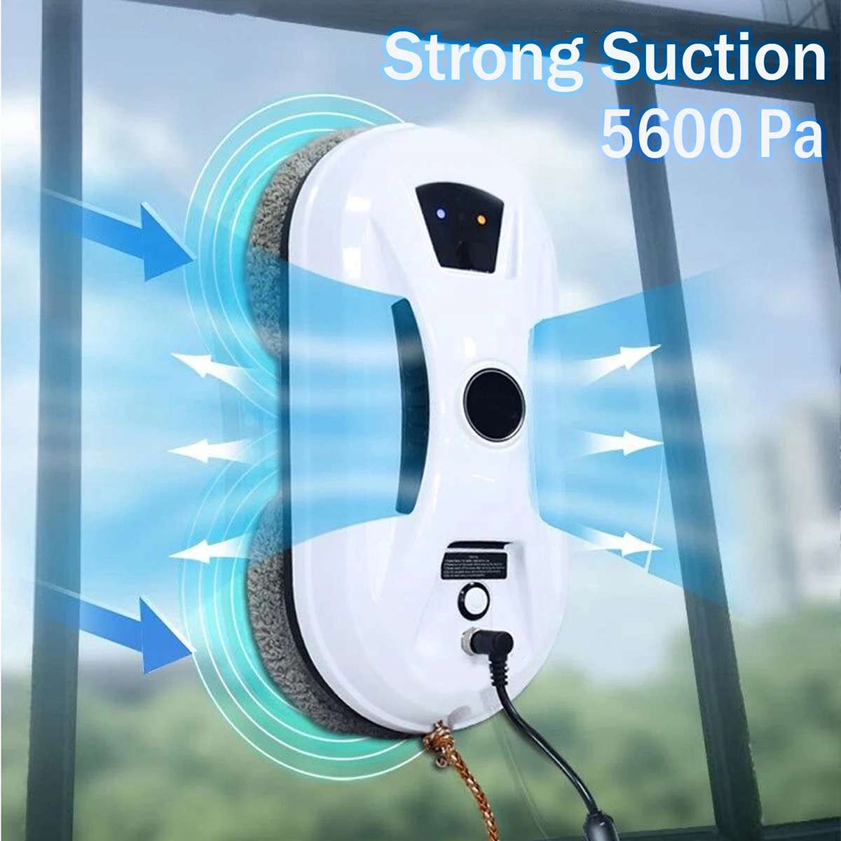 Robot Limpiacristales Almalux® Automático con Pulverización de Agua, Succión 5600Pa, Control Remoto y Sistema de Seguridad