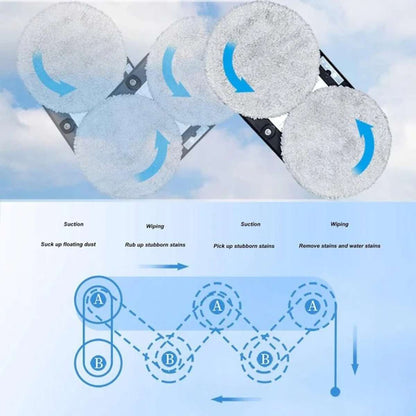 Robot Limpiacristales Almalux® Automático con Pulverización de Agua, Succión 5600Pa, Control Remoto y Sistema de Seguridad