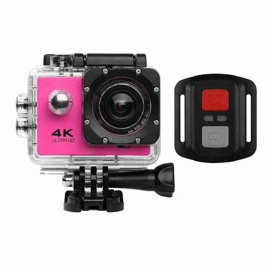 Videocámara Deportiva Almalux® Pro 4K con Mando: Captura cada momento en alta definición - Rosa