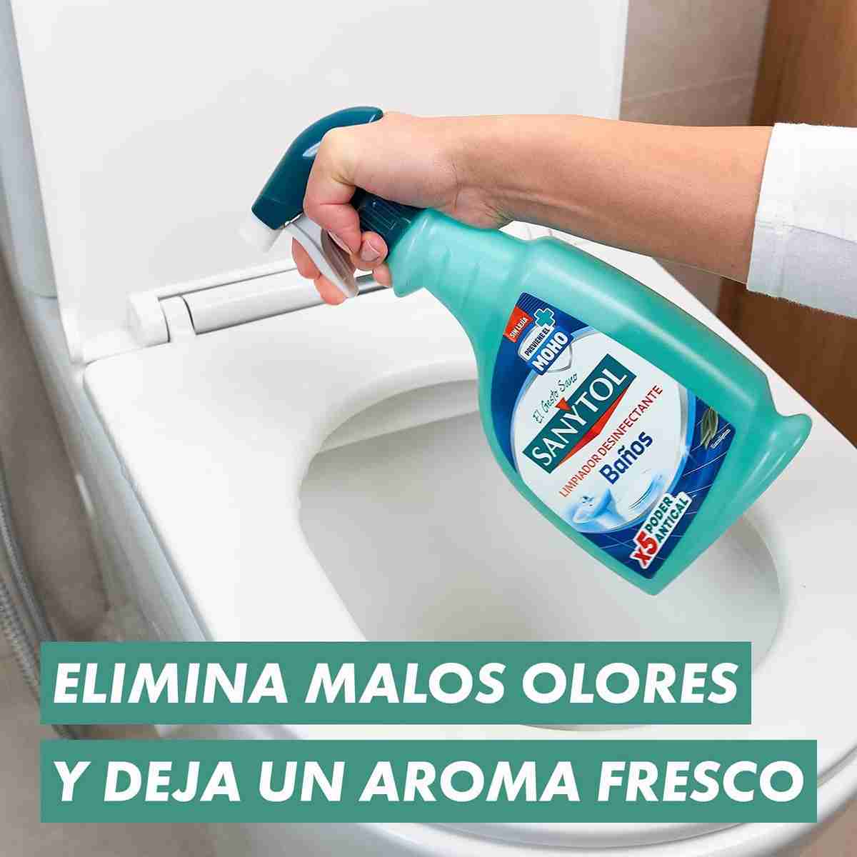 Sanytol – Limpiador Desinfectante Antical Baños -  Elimina Bacterias -  Hongos y Virus Sin Lejía -  Perfume Eucaliptus