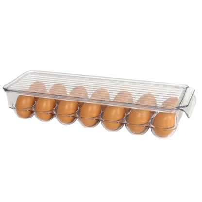 Set de Organizadores Almalux® – 8 Piezas de Plástico Transparente | Para Nevera, Cocina, Baño y Hogar | Apilables y Libre de BPA
