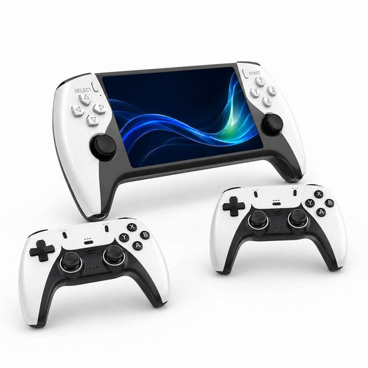 Consola Retro Almalux® Portátil SF3500 con Pantalla IPS 5”, Salida HDMI 1080P, Emuladores, Joysticks Analógicos, Altavoces y Memoria TF Ampliable