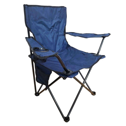 Silla Plegable Almalux® de 52 x 52 x 85 cm para Camping ó Playa con bolsa de transporte - Azul
