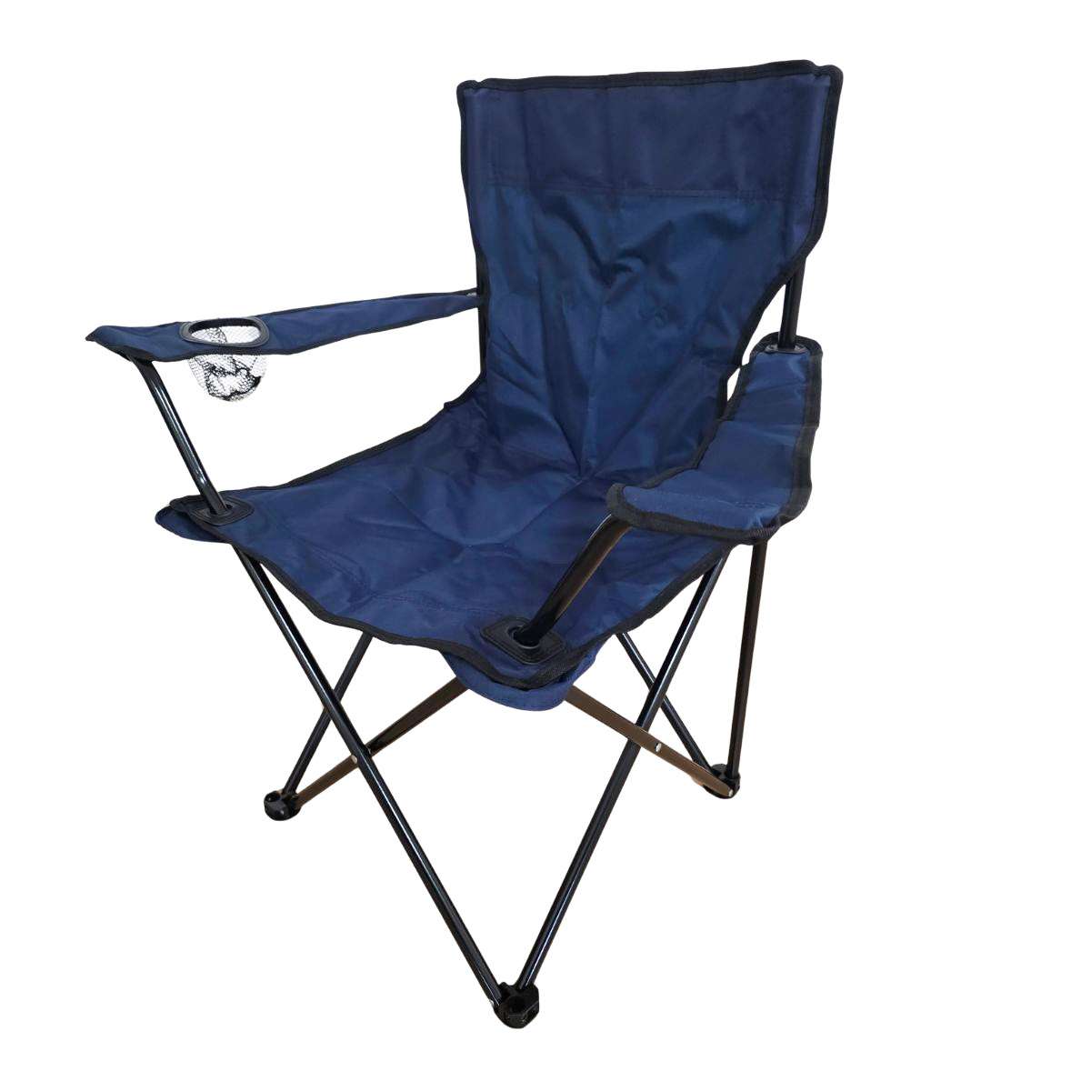 Silla Plegable Almalux® de 52 x 52 x 85 cm para Camping ó Playa con bolsa de transporte - Azul