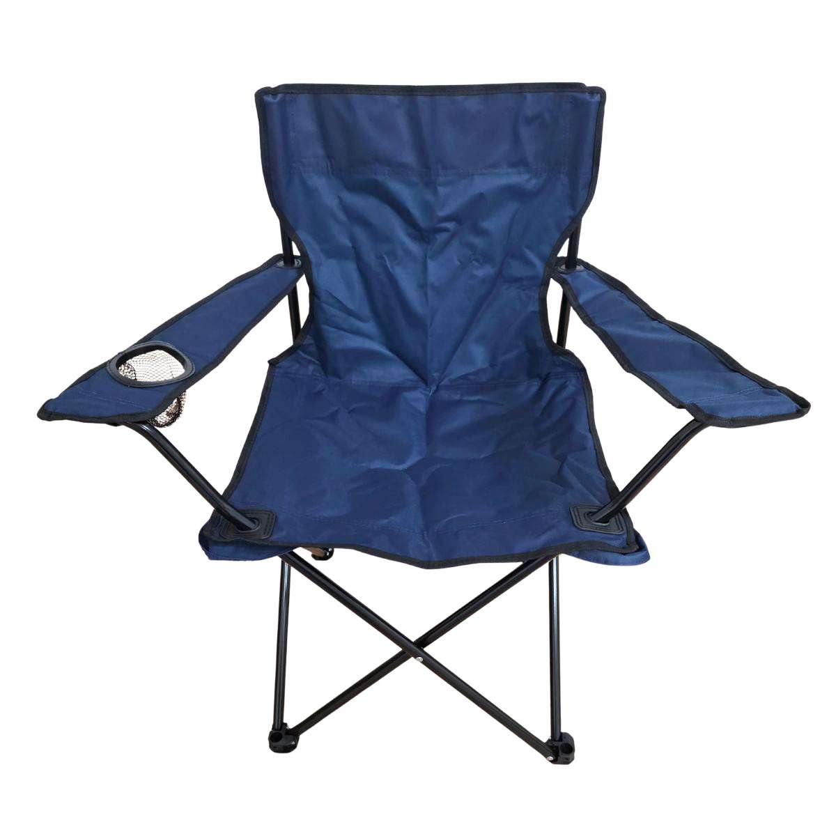 Silla Plegable Almalux® de 52 x 52 x 85 cm para Camping ó Playa con bolsa de transporte - Azul