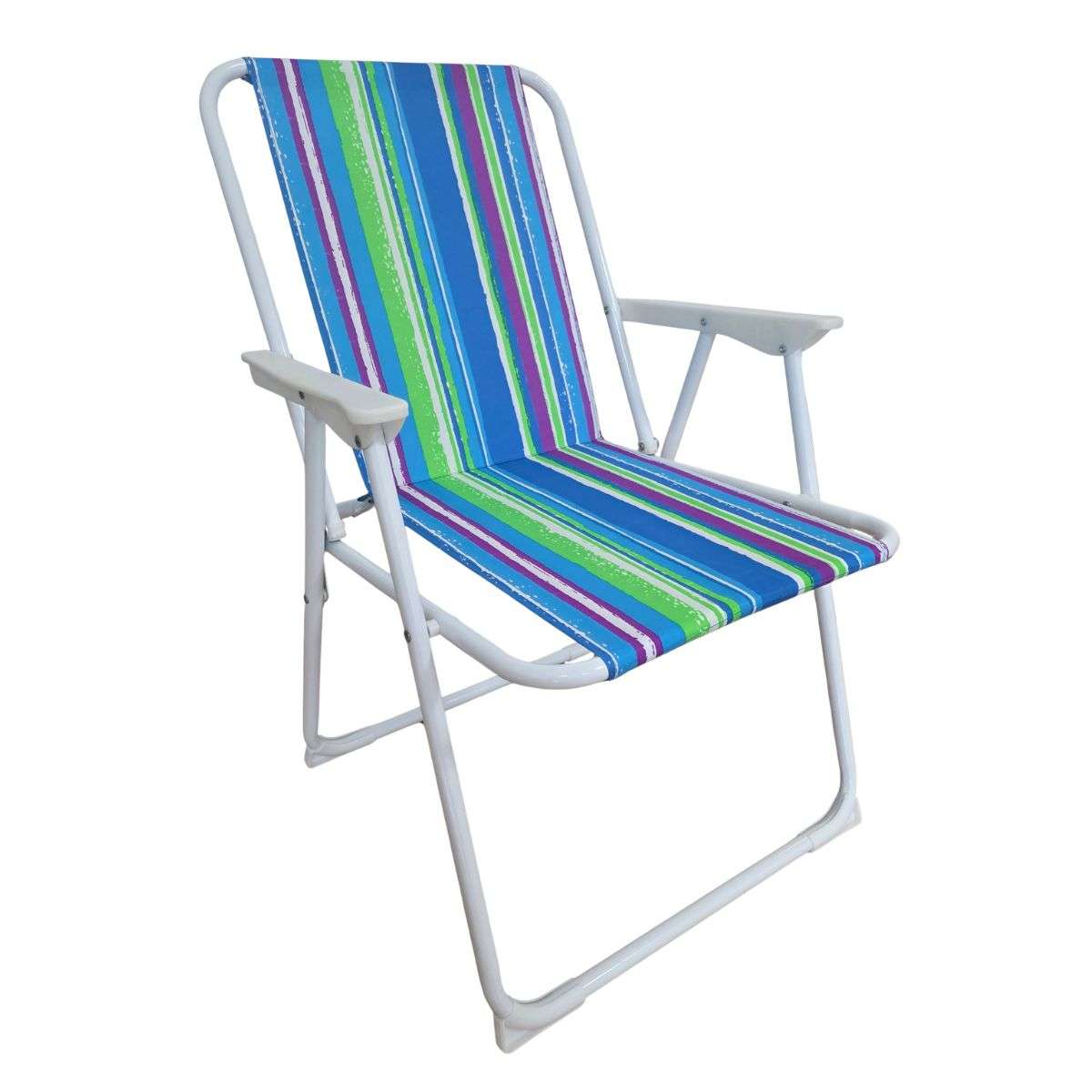 Silla Plegable Almalux® de 51.5 x 59 x 74 cm para Camping ó Playa - Multicolor