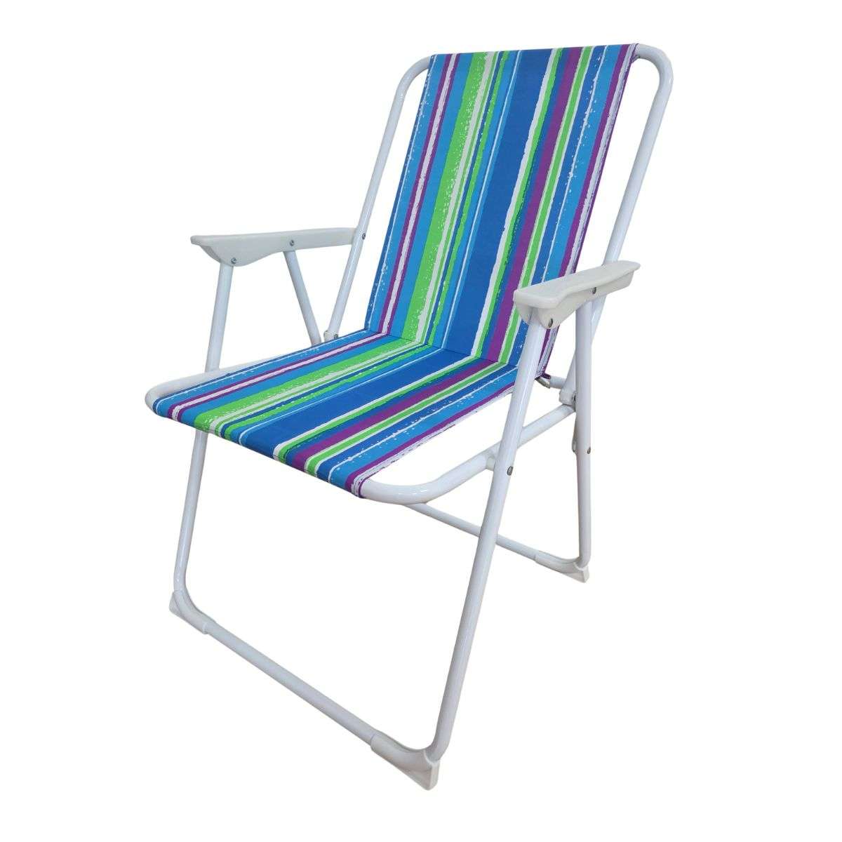 Silla Plegable Almalux® de 51.5 x 59 x 74 cm para Camping ó Playa - Multicolor