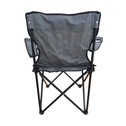 Silla Plegable Almalux® de 52 x 52 x 85 cm para Camping ó Playa con bolsa de transporte - Gris