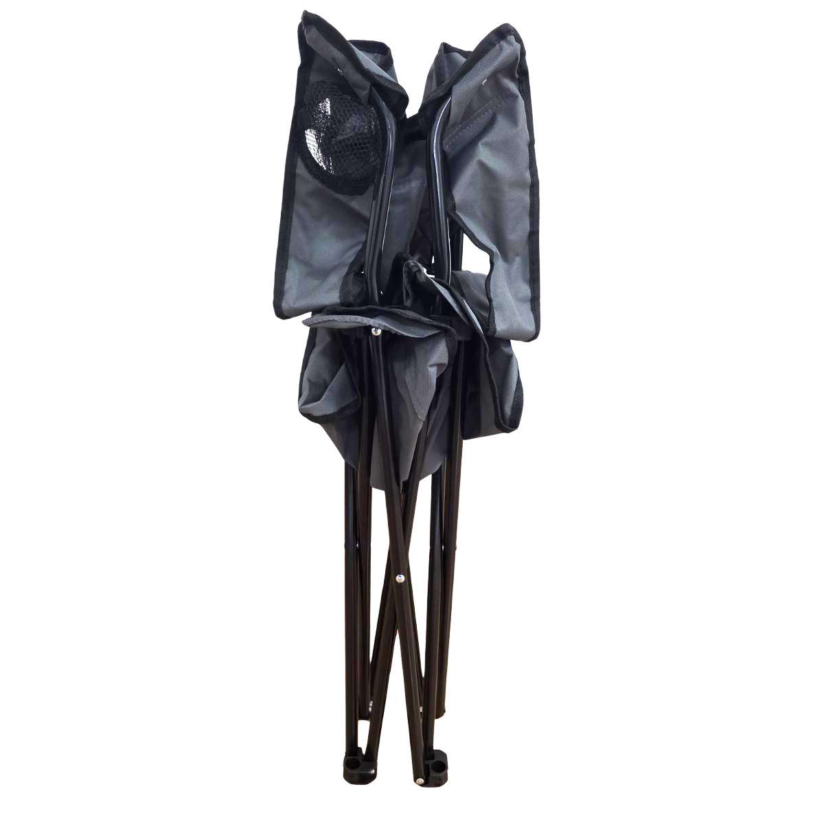Silla Plegable Almalux® de 52 x 52 x 85 cm para Camping ó Playa con bolsa de transporte - Gris
