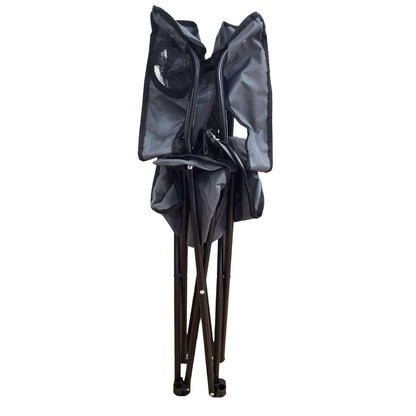 Silla Plegable Almalux® de 52 x 52 x 85 cm para Camping ó Playa con bolsa de transporte - Gris