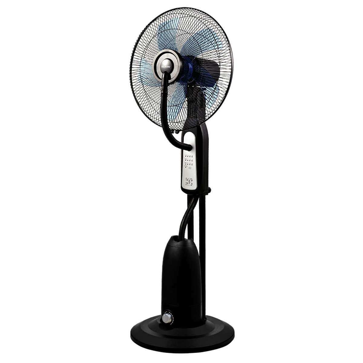 Ventilador Almalux® con Nebulizador y Mando a Distancia 90W, Ø40 cm, 120 cm, Oscilante y Temporizador