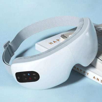 Gafas de Masaje Ocular Almalux® con Bluetooth, Calor Ajustable, Vibración, Temporizador y Diseño Plegable