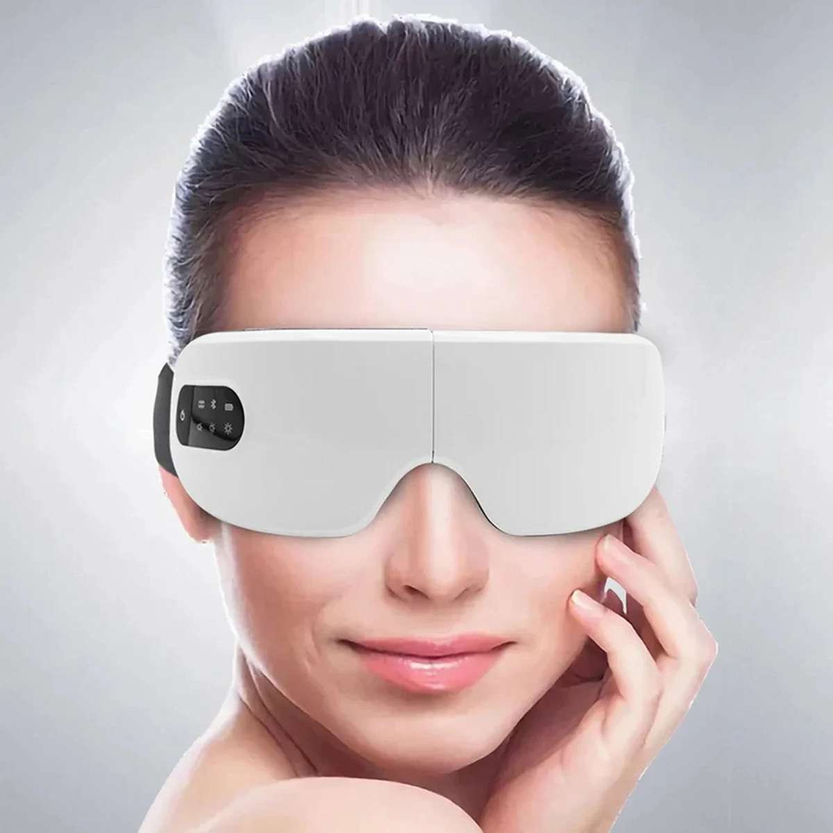 Gafas de Masaje Ocular Almalux® con Bluetooth, Calor Ajustable, Vibración, Temporizador y Diseño Plegable