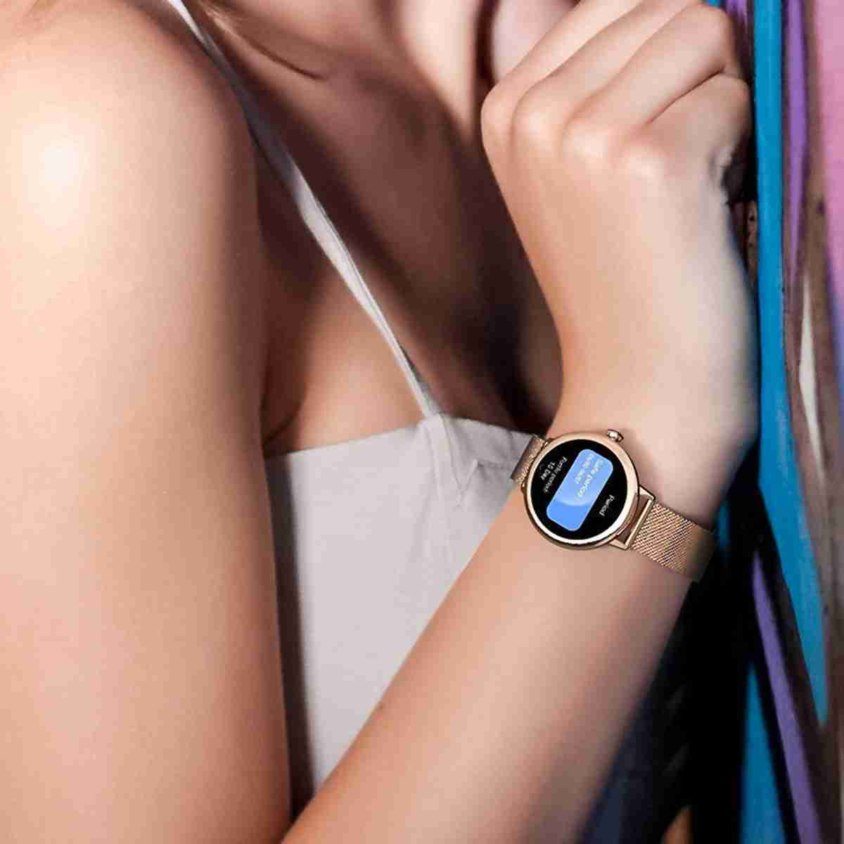 Smartwatch Almalux® para Mujer de Lujo -  Pantalla Amoled -  Llamadas Bluetooth -  Notificaciones -  100 modos deportivos -  monitor de salud