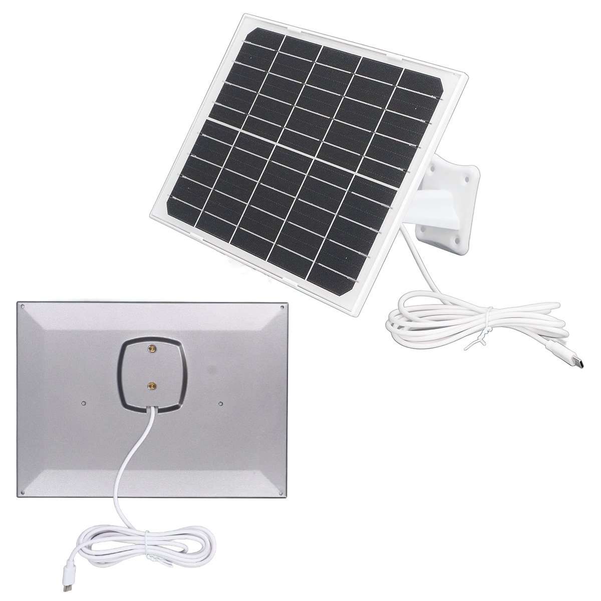 Cámara de Seguridad Solar Almalux® Wifi para el Hogar con doble lente, IP66, Impermeable, Función de Conversación de 2 Vías