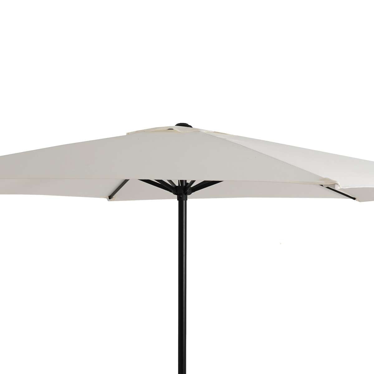 Sombrilla - Parasol para Jardín Almalux® - 270cm de Ancho - 6 Varillas Hierro - Regulable con Manivela