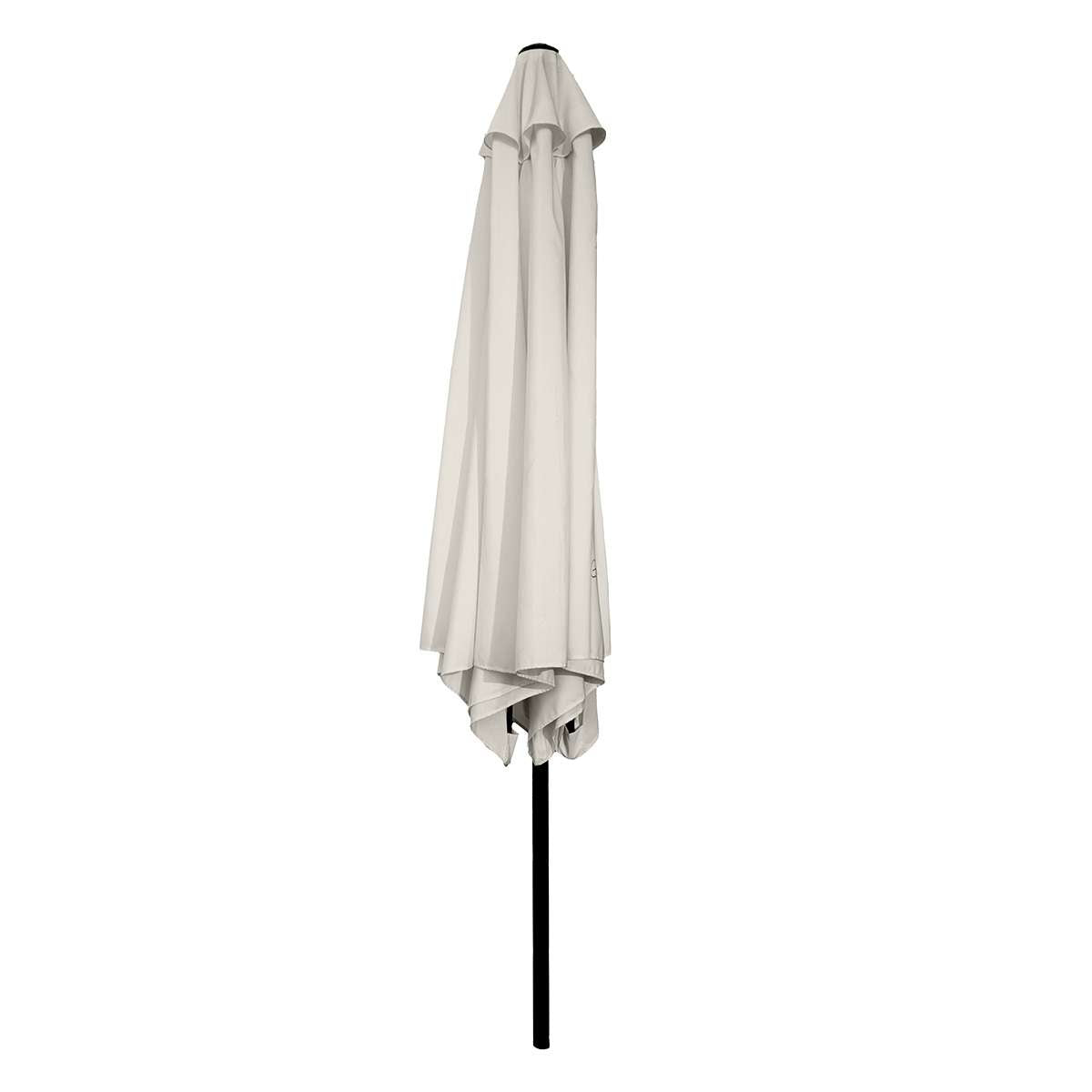 Sombrilla - Parasol para Jardín Almalux® - 270cm de Ancho - 6 Varillas Hierro - Regulable con Manivela
