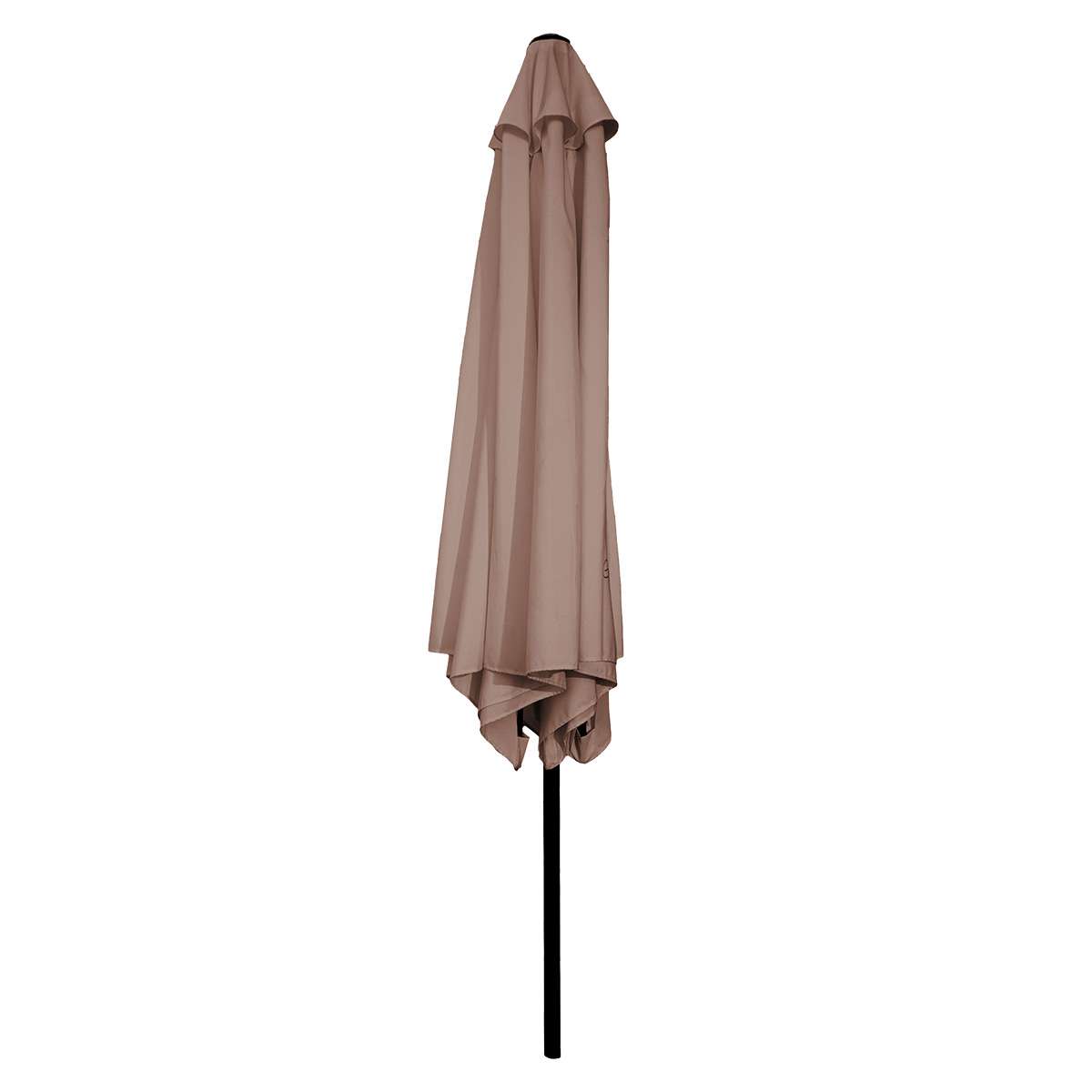 Sombrilla - Parasol para Jardín Almalux® - 270cm de Ancho - 6 Varillas Hierro - Regulable con Manivela