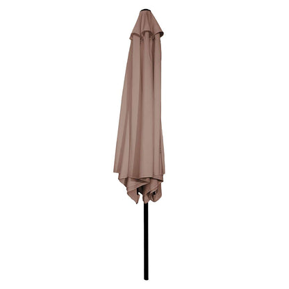 Sombrilla - Parasol para Jardín Almalux® - 270cm de Ancho - 6 Varillas Hierro - Regulable con Manivela