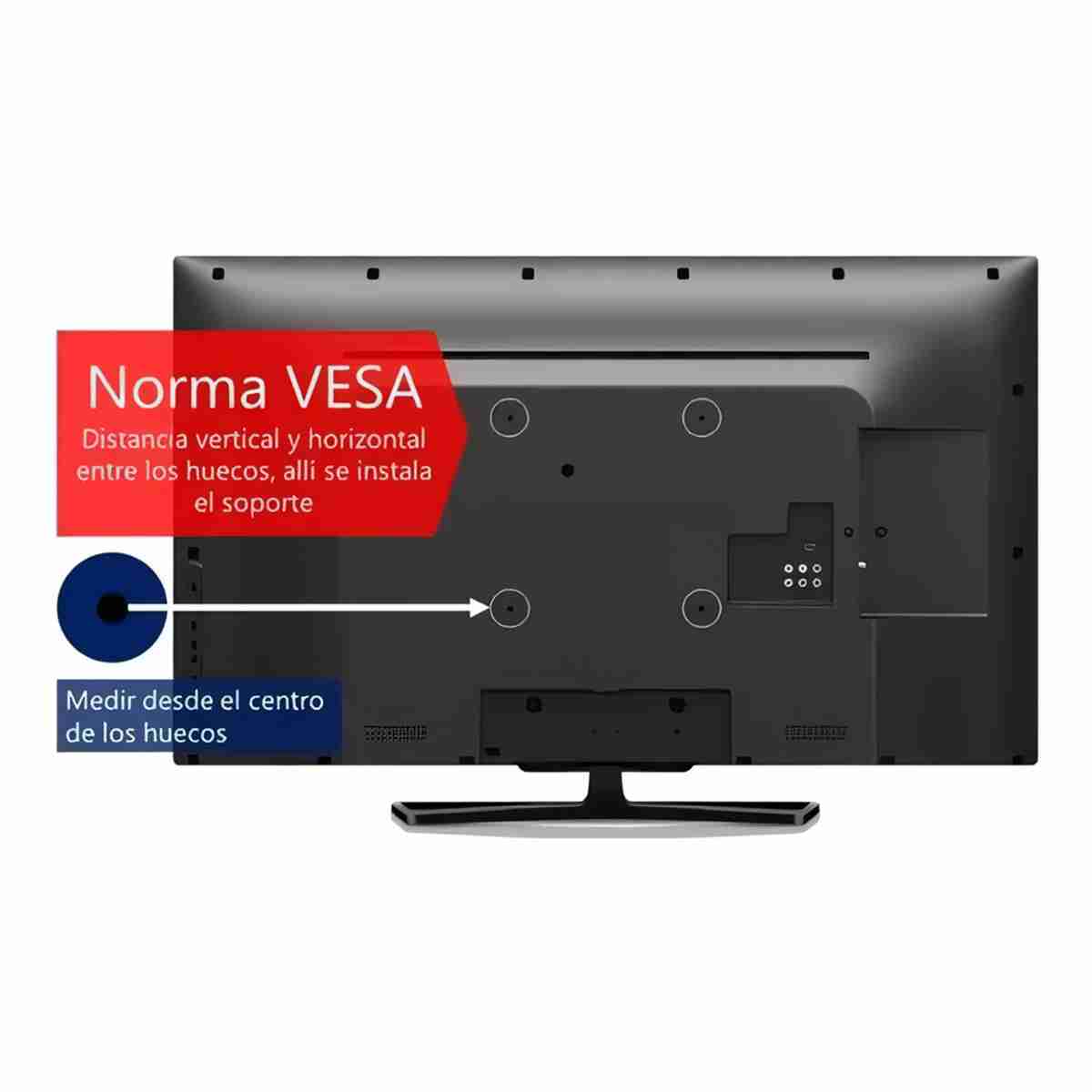 Soporte de televisión Almalux® para medidas de 26" hasta 65" Plasma LCD LED Flat Panel TV con VESA desde 200x100 a 600x400 mm con tornillería