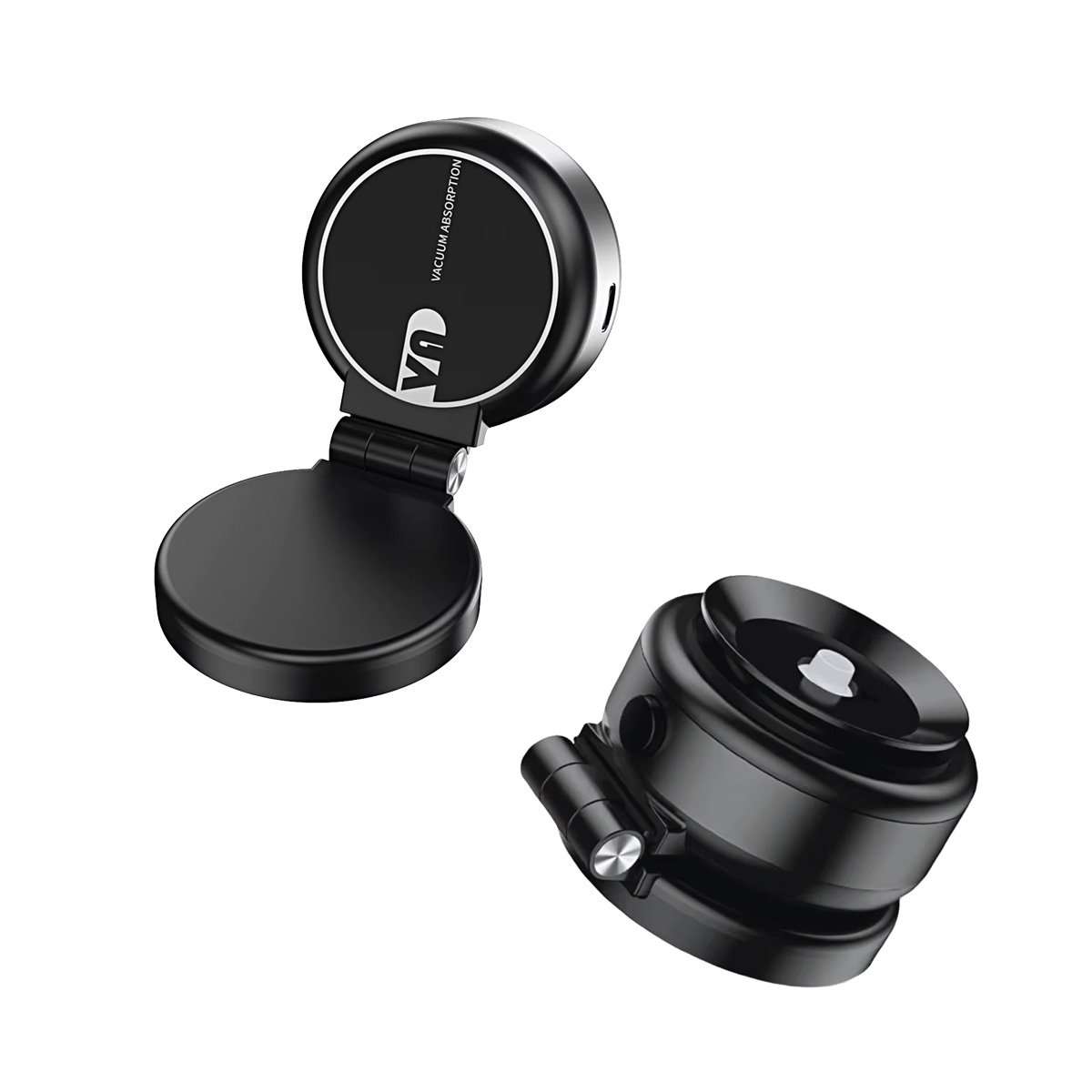 Soporte magnético de absorción automática Almalux® para teléfono, con ventosa de ultra vacío para superficies lisas, pantallas, espejos, cristal, encimera.