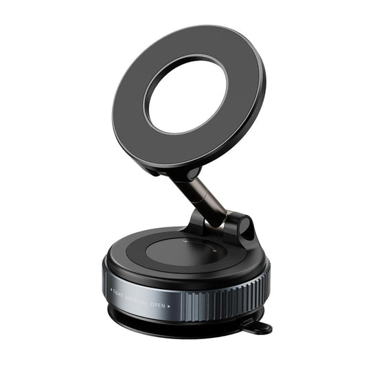 Soporte magnético Almalux para teléfono con brazo regulable 360, con ventosa de ultra vacío para superficies lisas, pantallas, espejos, cristal, encimera.
