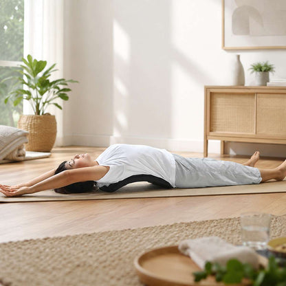 Camilla de estiramiento para espalda Almalux®, soporte lumbar acolchado para mejorar postura y flexibilidad