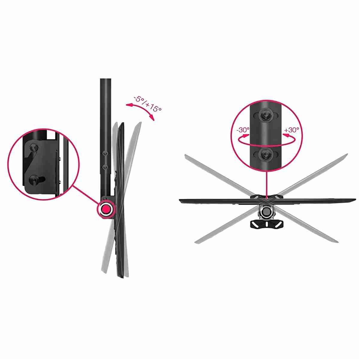 Soporte de Techo Almalux® para TV LCD / LED y Plasma de 20"-55"