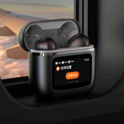 Auriculares inalámbricos Bluetooth Almalux® T68 Pro pantalla LED a Color con cancelación activa de ruido ANC