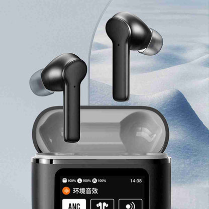 Auriculares inalámbricos Bluetooth Almalux® T68 Pro pantalla LED a Color con cancelación activa de ruido ANC