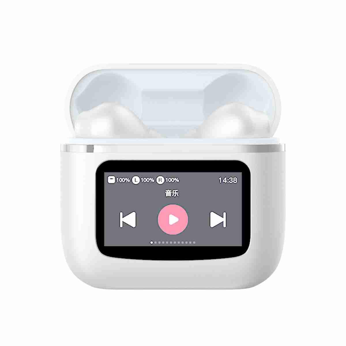 Auriculares inalámbricos Bluetooth Almalux® T68 Pro pantalla LED a Color con cancelación activa de ruido ANC
